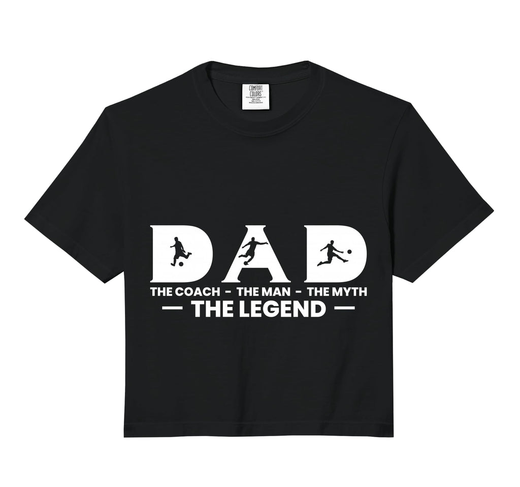 Dad Coach Myth Legend Soccer Player Sweatshirt - Custom Art Print Unisex - T-Shirt, Sweatshirt, Hoodie