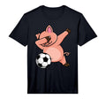 Dabbing Pig Funny Soccer Lovers Jersey T-Shirt - Graphic Print for Adults - T-Shirt, Sweatshirt, Hoodie