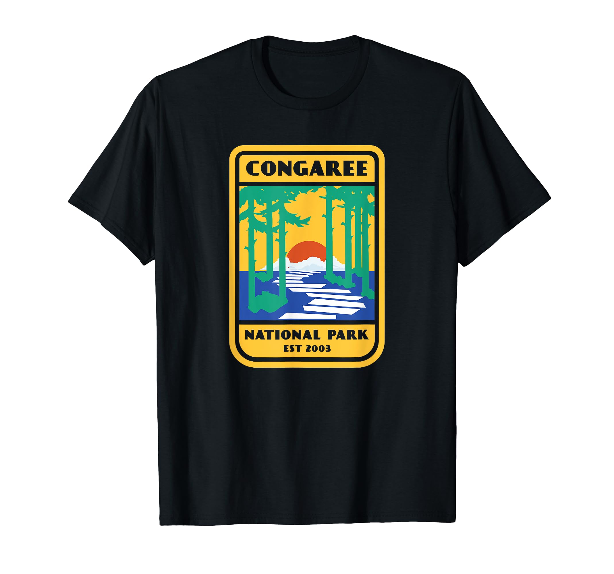 Congaree National Park Badge T-Shirt - Casual Everyday Wear Unisex - T-Shirt, Sweatshirt, Hoodie