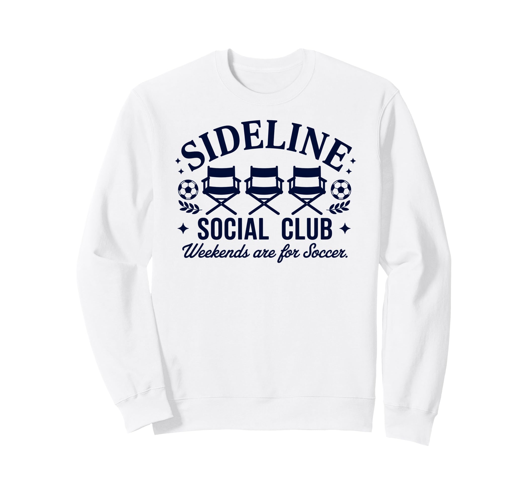 Sideline Social Club Soccer Mom Game Sweatshirt - Unique Graphic Unisex - T-Shirt, Sweatshirt, Hoodie