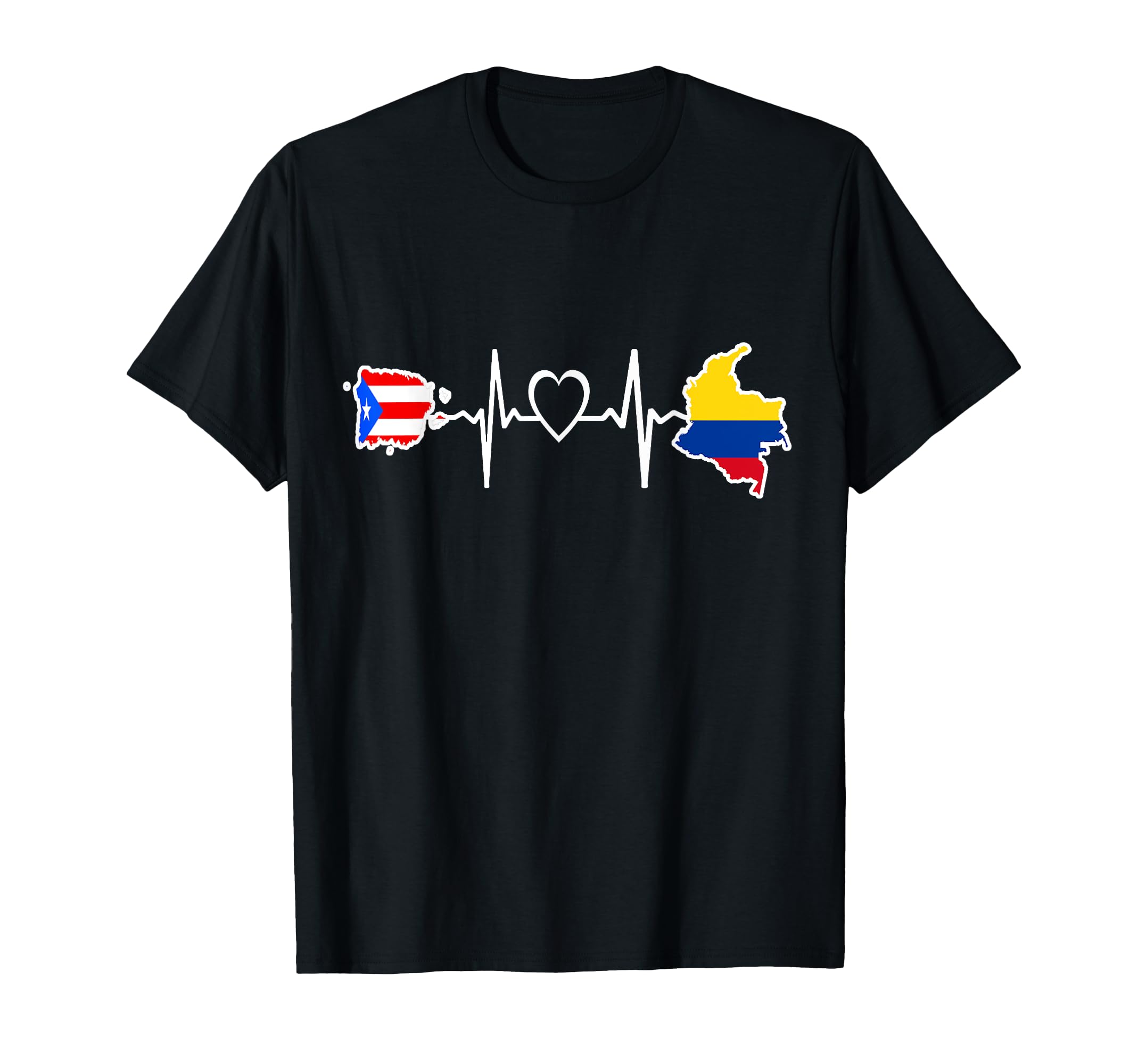 Peurto Rico Colombia Flag Peurto Rican T-Shirt - Unique Graphic Men Women - T-Shirt, Sweatshirt, Hoodie