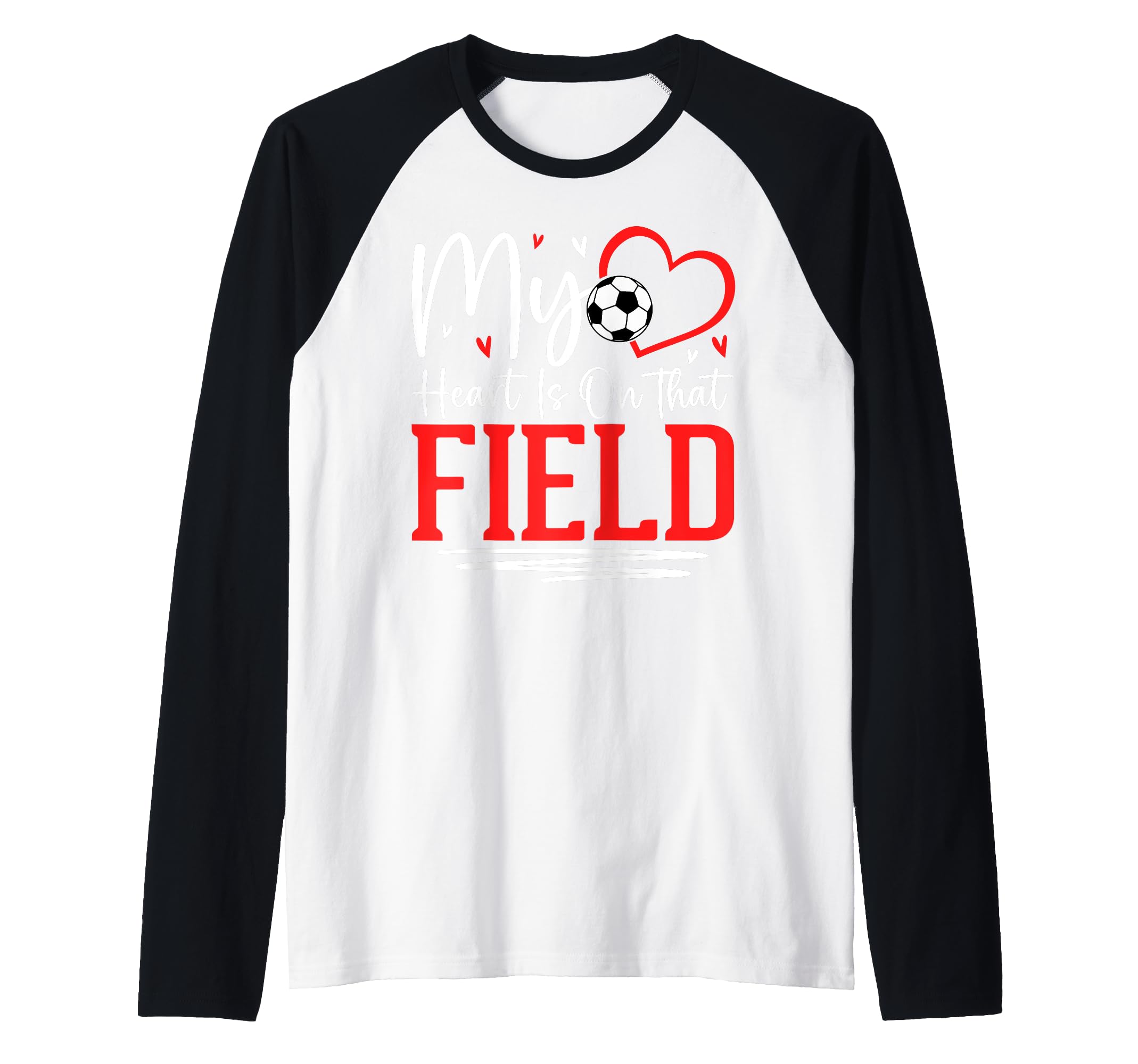 My Heart Is That Field Soccer Ball Sweatshirt - Graphic Print for Adults - T-Shirt, Sweatshirt, Hoodie
