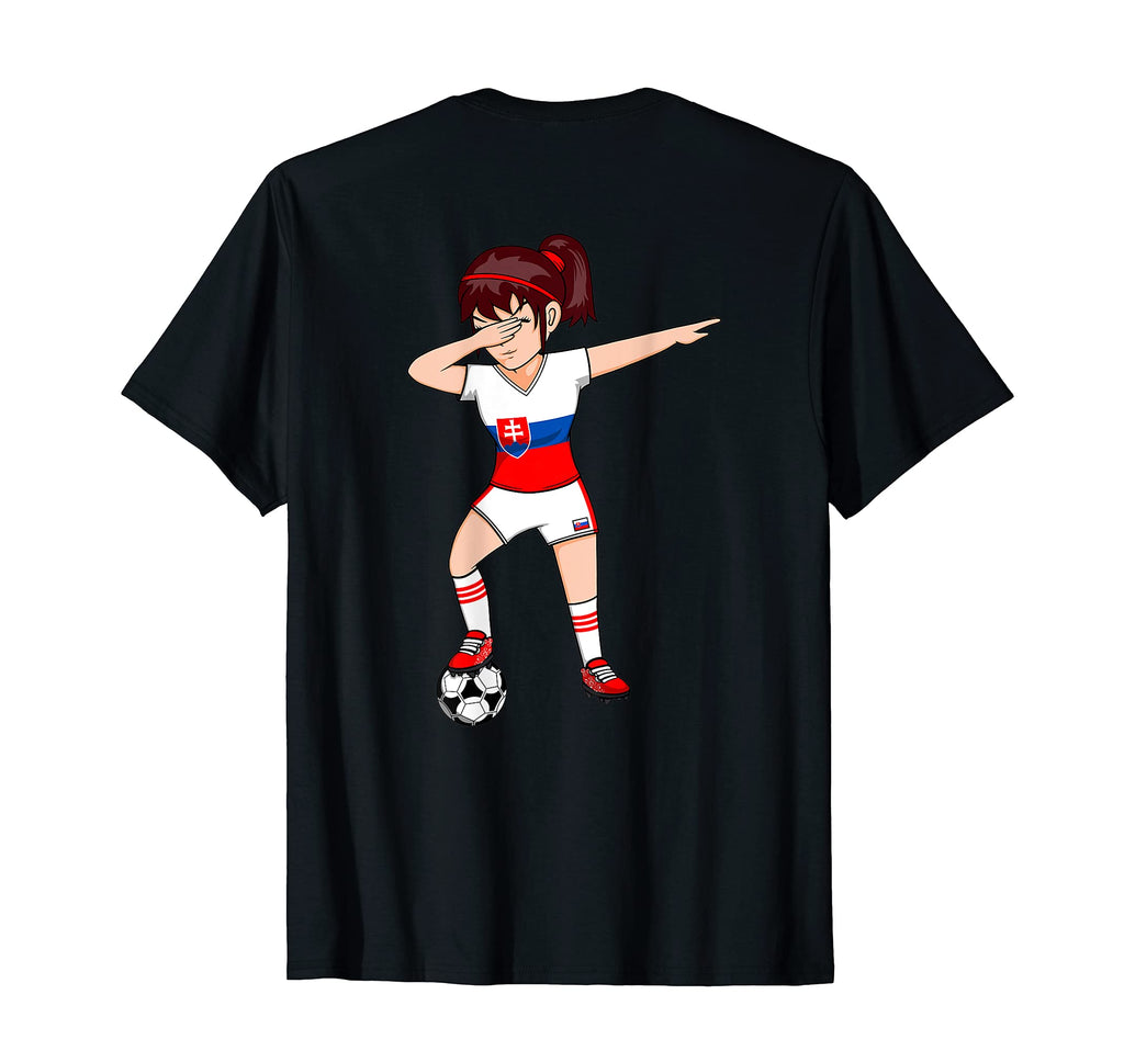 Dabbing Soccer Slovakia Jersey T-Shirt - Aesthetic Graphic Men Women - T-Shirt, Sweatshirt, Hoodie