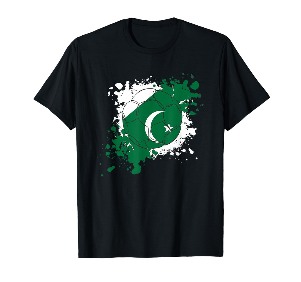 Soccer Ball Flag Pakistan T-Shirt - Fun Novelty Design Unisex - T-Shirt, Sweatshirt, Hoodie