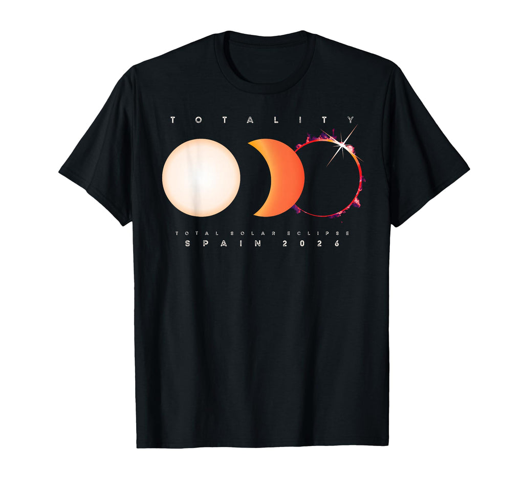 Solar Eclipse Spain 2026 Total Eclipse T-Shirt - Graphic Print Men Women - T-Shirt, Sweatshirt, Hoodie