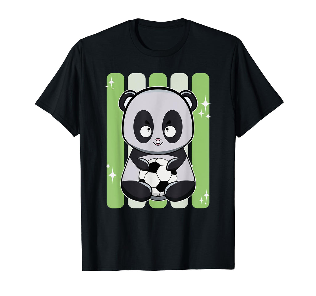 Panda Playing Soccer T-Shirt - Casual Everyday Wear Men Women - T-Shirt, Sweatshirt, Hoodie