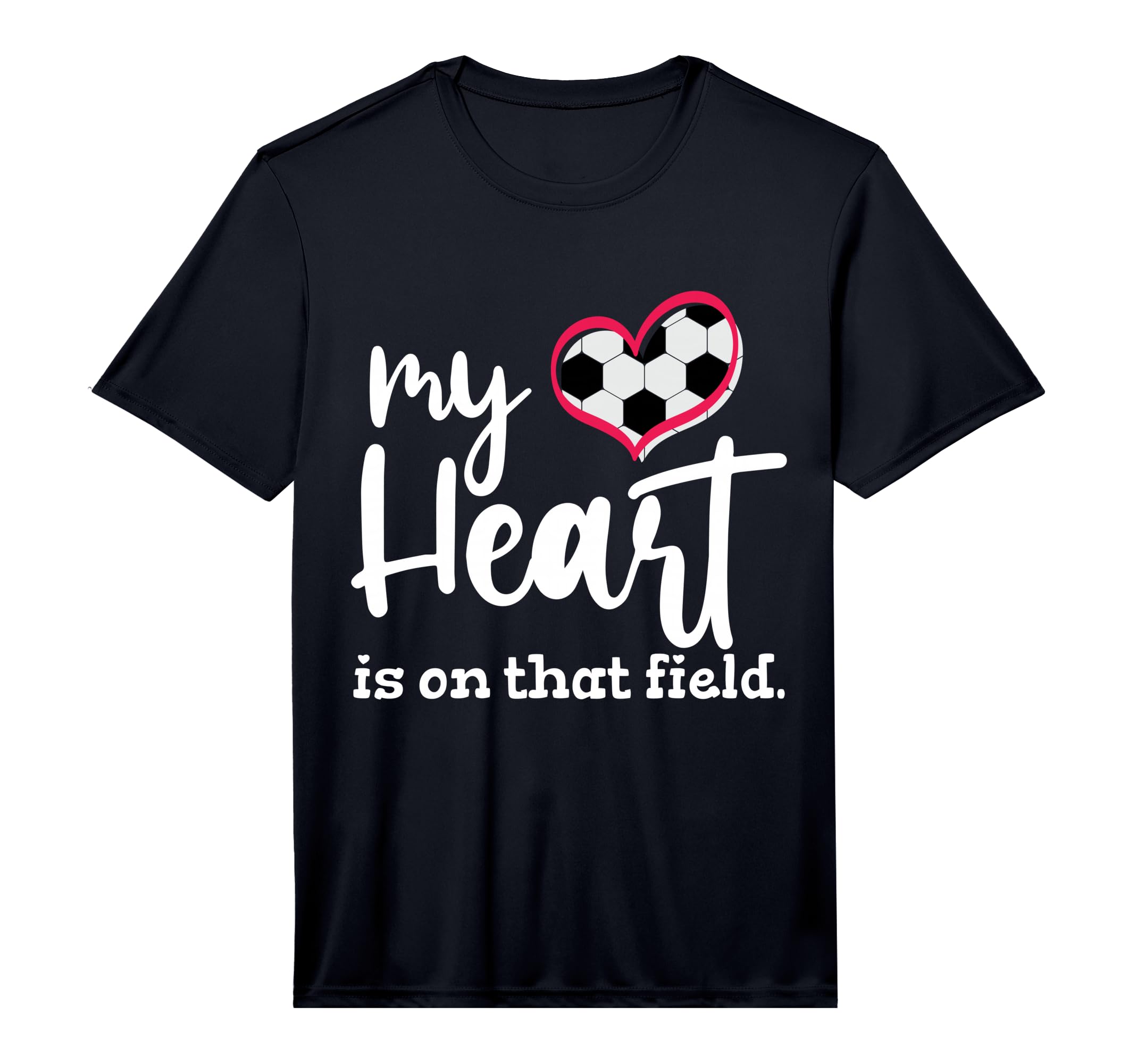 Mens My Heart Is That Field Soccer T-Shirt - Trendy Graphic Unisex - T-Shirt, Sweatshirt, Hoodie