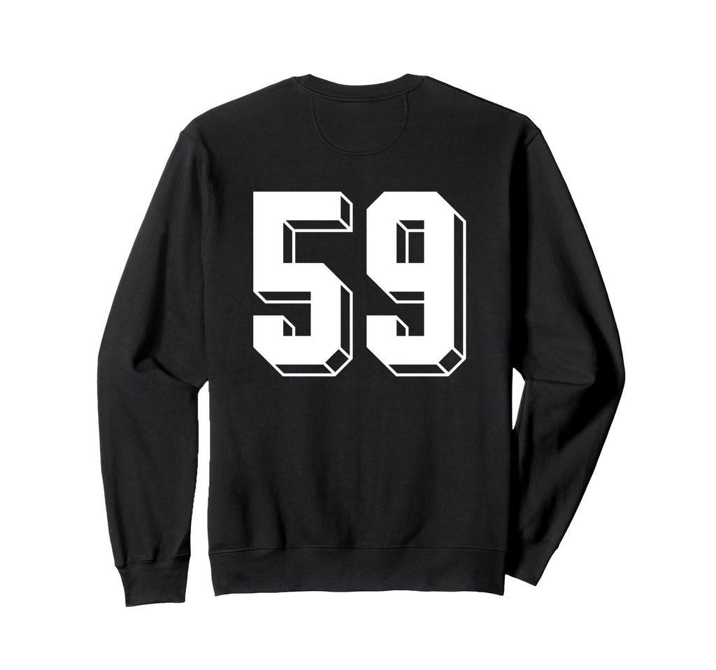 Number 59 Backside 80S 90S Team Sweatshirt - Minimalist Print Men Women - T-Shirt, Sweatshirt, Hoodie
