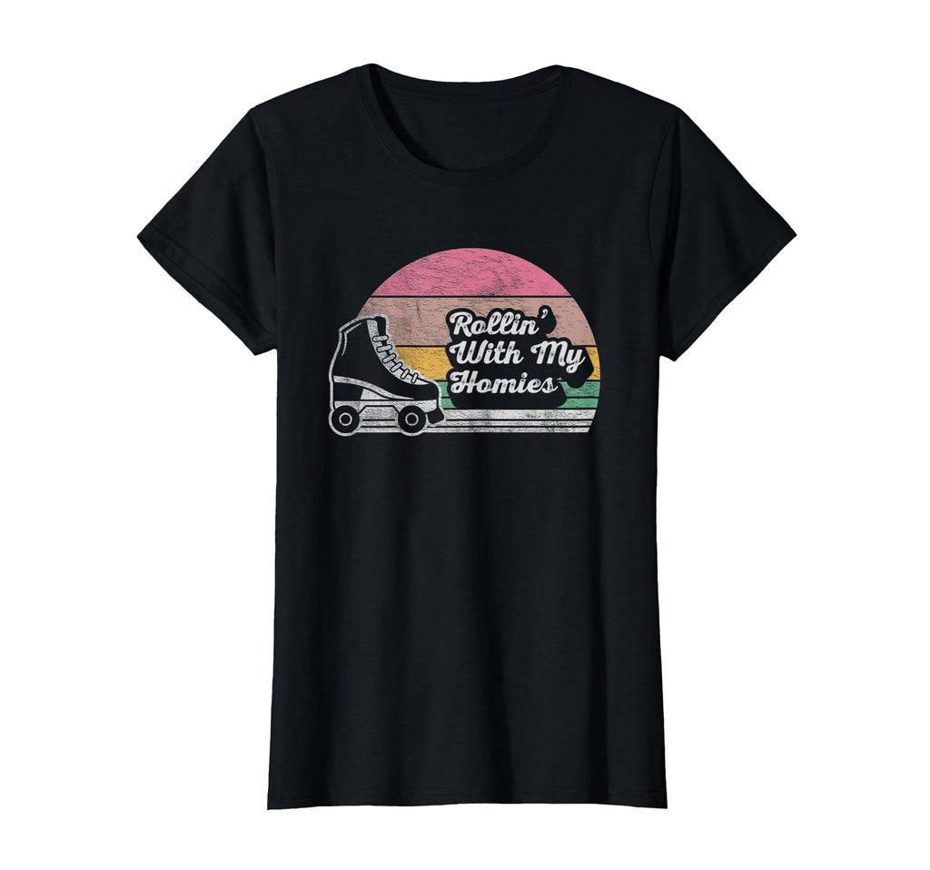 Nice N Rollin My Homies Roller Skating T-Shirt - Custom Art Print Unisex - T-Shirt, Sweatshirt, Hoodie
