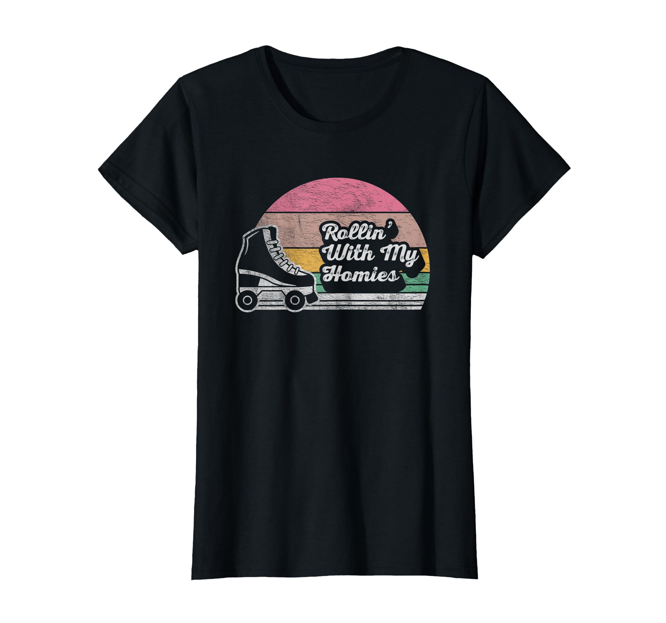 Nice N Rollin My Homies Roller Skating T-Shirt - Custom Art Print Unisex - T-Shirt, Sweatshirt, Hoodie