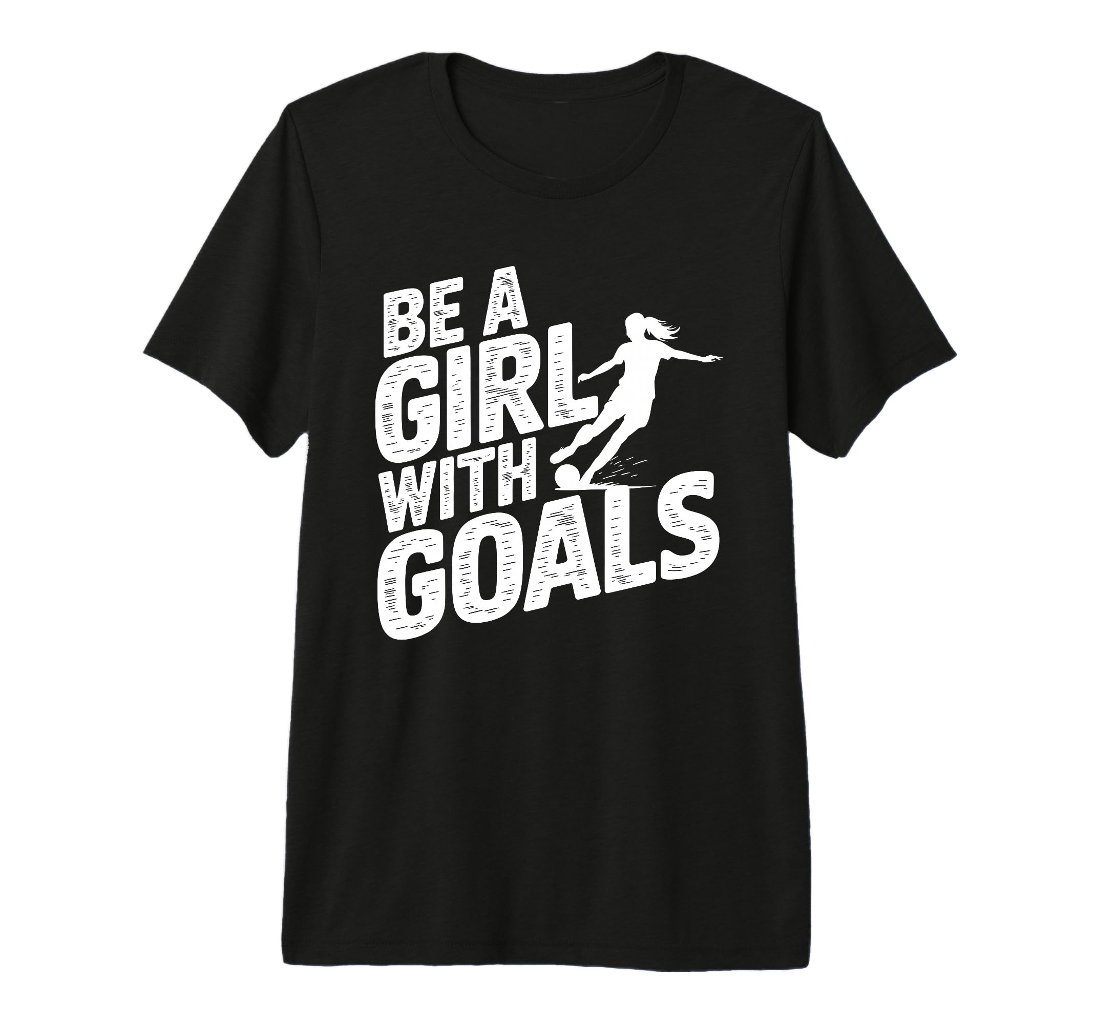 Be Goals Soccer Player Soccer Tri Blend T-Shirt - Unique Graphic for Adults - T-Shirt, Sweatshirt, Hoodie