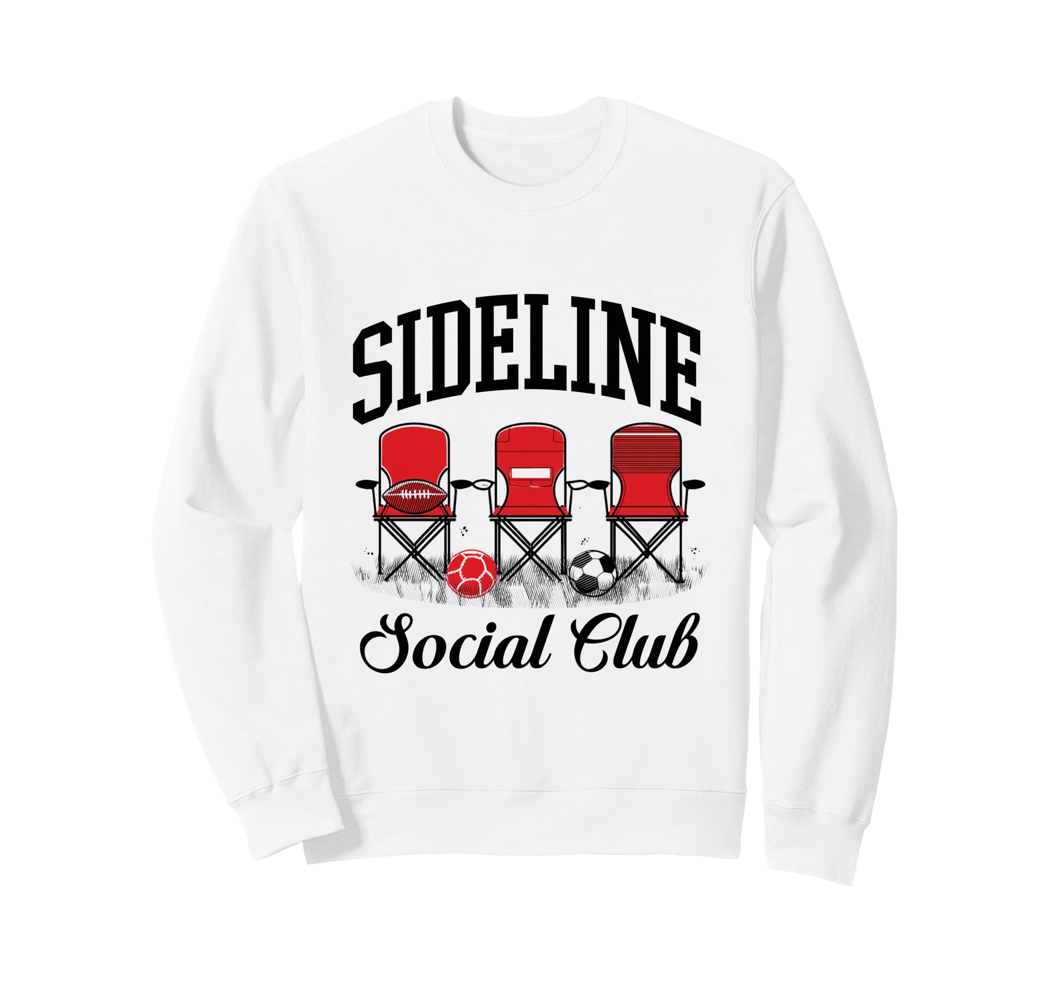 Sideline Social Club Soccer Sweatshirt - Casual Everyday Wear Unisex - T-Shirt, Sweatshirt, Hoodie