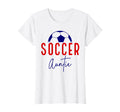 Soccer Auntie Aunt Soccer Ball T-Shirt - Streetwear Style Men Women - T-Shirt, Sweatshirt, Hoodie