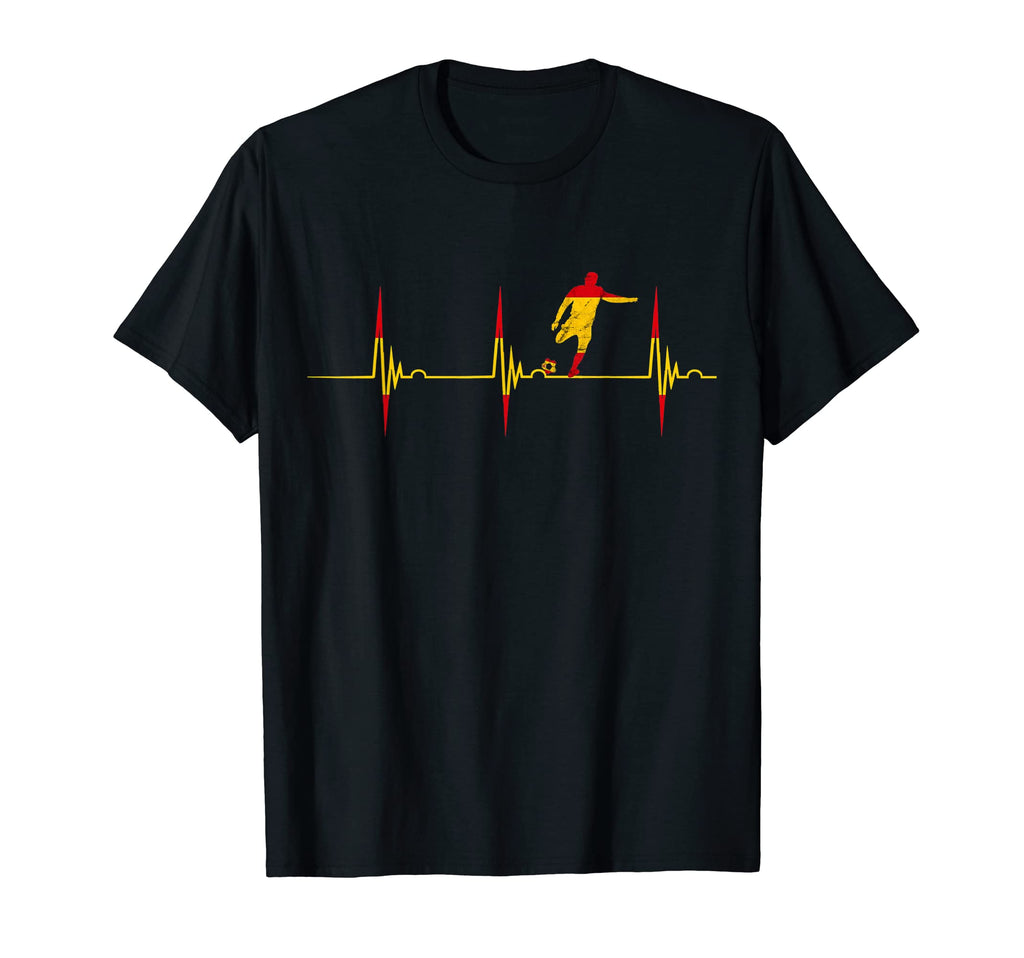 Spain Soccer Player Heartbeat Ekg T-Shirt - Novelty Apparel Men Women - T-Shirt, Sweatshirt, Hoodie