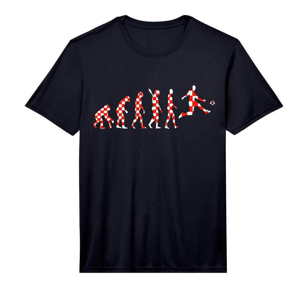 Hrvatska Soccer Team Evolution Croatian T-Shirt - Custom Art Print Unisex - T-Shirt, Sweatshirt, Hoodie