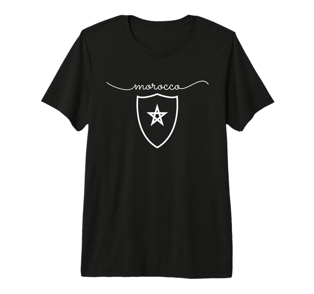 Morocco Flag Moroccan Soccer Morocco T-Shirt - Minimalist Print for Adults - T-Shirt, Sweatshirt, Hoodie