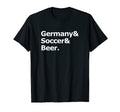 Germany Soccer Beer Football German T-Shirt - Custom Art Print Unisex - T-Shirt, Sweatshirt, Hoodie