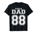Number 88 Custom Proud Soccer T-Shirt - Casual Everyday Wear Men Women - T-Shirt, Sweatshirt, Hoodie