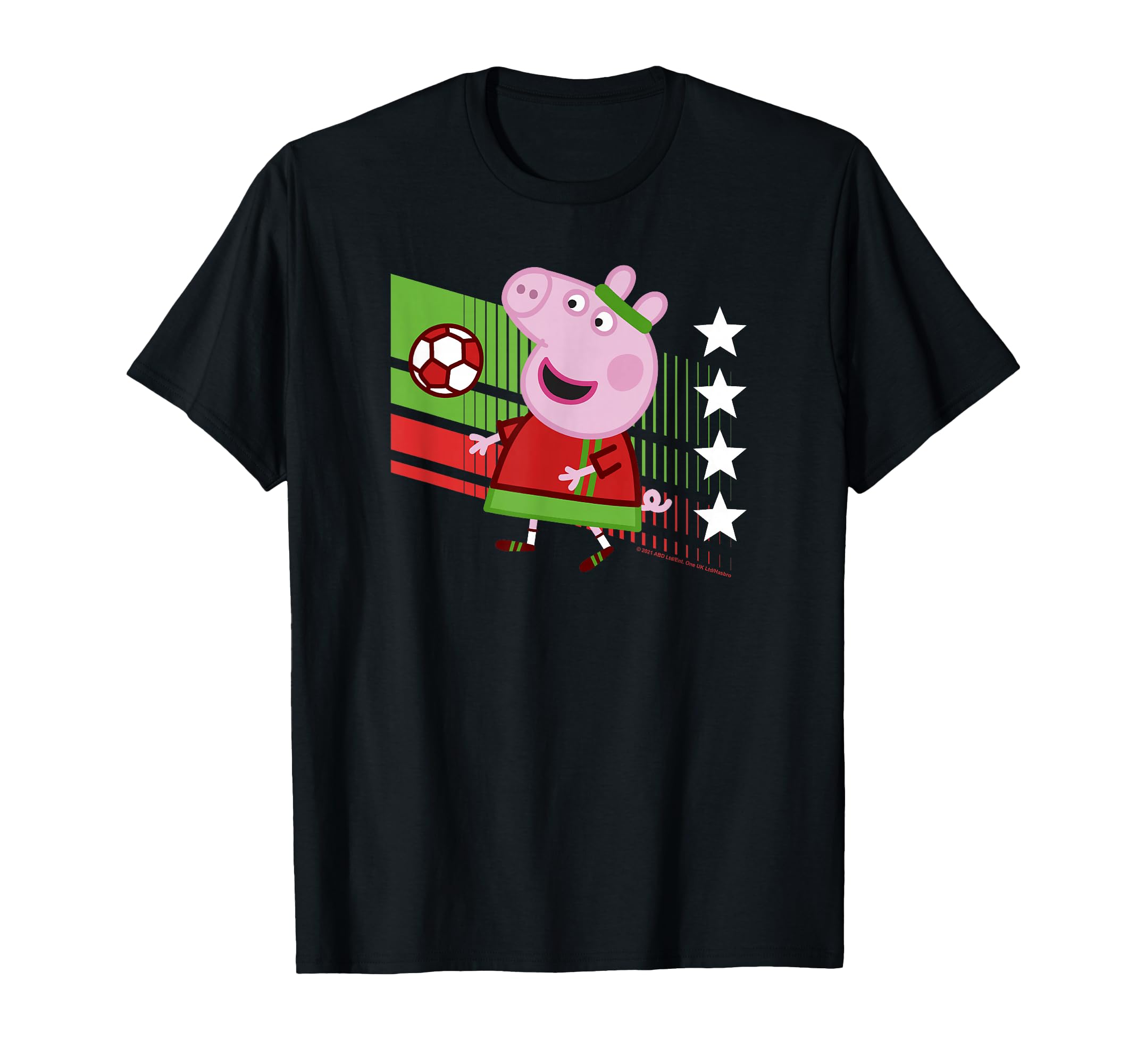 Peppa Pig Portugal Soccer Colors T-Shirt - Custom Art Print for Adults - T-Shirt, Sweatshirt, Hoodie