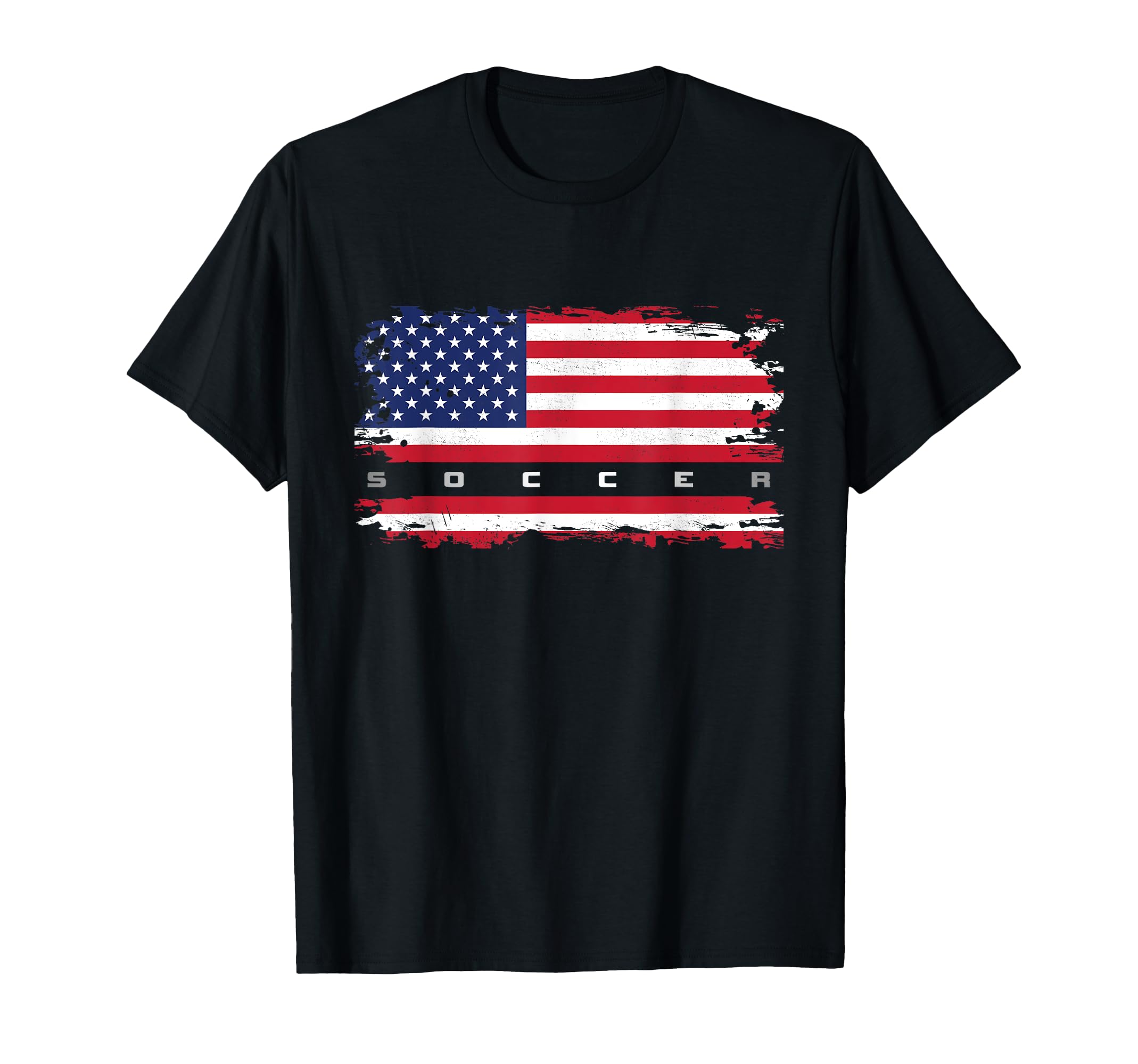 American Flag Soccer Soccer T-Shirt - Graphic Print Unisex - T-Shirt, Sweatshirt, Hoodie