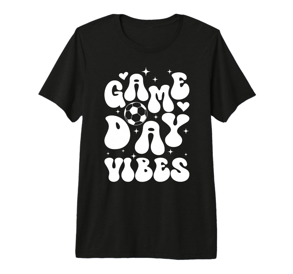 Groovy Soccer Game Day Vibes Game Day T-Shirt - Minimalist Print Unisex - T-Shirt, Sweatshirt, Hoodie