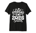 Proud Stepdad 2026 Senior Soccer Ball T-Shirt - Trendy Graphic Unisex - T-Shirt, Sweatshirt, Hoodie
