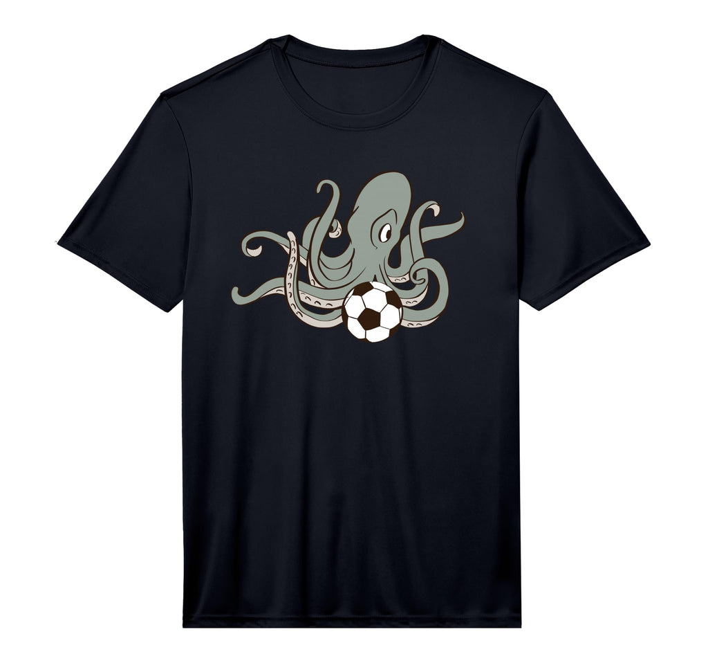 Octopus Playing Soccer Ball Sports T-Shirt - Minimalist Print Unisex - T-Shirt, Sweatshirt, Hoodie