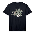 Octopus Playing Soccer Ball Sports T-Shirt - Minimalist Print Unisex - T-Shirt, Sweatshirt, Hoodie