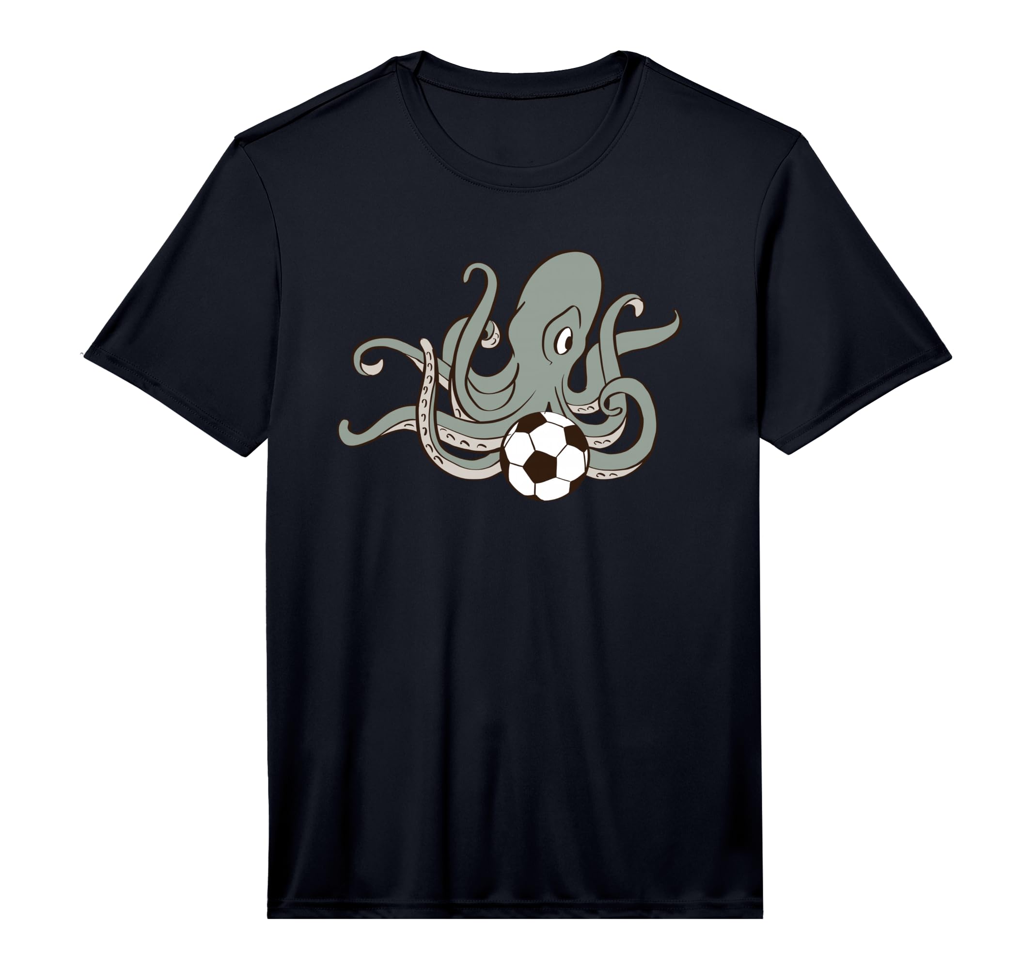 Octopus Playing Soccer Ball Sports T-Shirt - Minimalist Print Unisex - T-Shirt, Sweatshirt, Hoodie