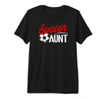 Soccer Aunt Heart Aunt Soccer T-Shirt - Fun Novelty Design Men Women - T-Shirt, Sweatshirt, Hoodie