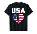 Usa Flag Football Heart T-Shirt - Streetwear Style Men Women - T-Shirt, Sweatshirt, Hoodie