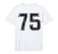 Black Sports Team Number 75 Performance T-Shirt - Unique Graphic for Adults - T-Shirt, Sweatshirt, Hoodie