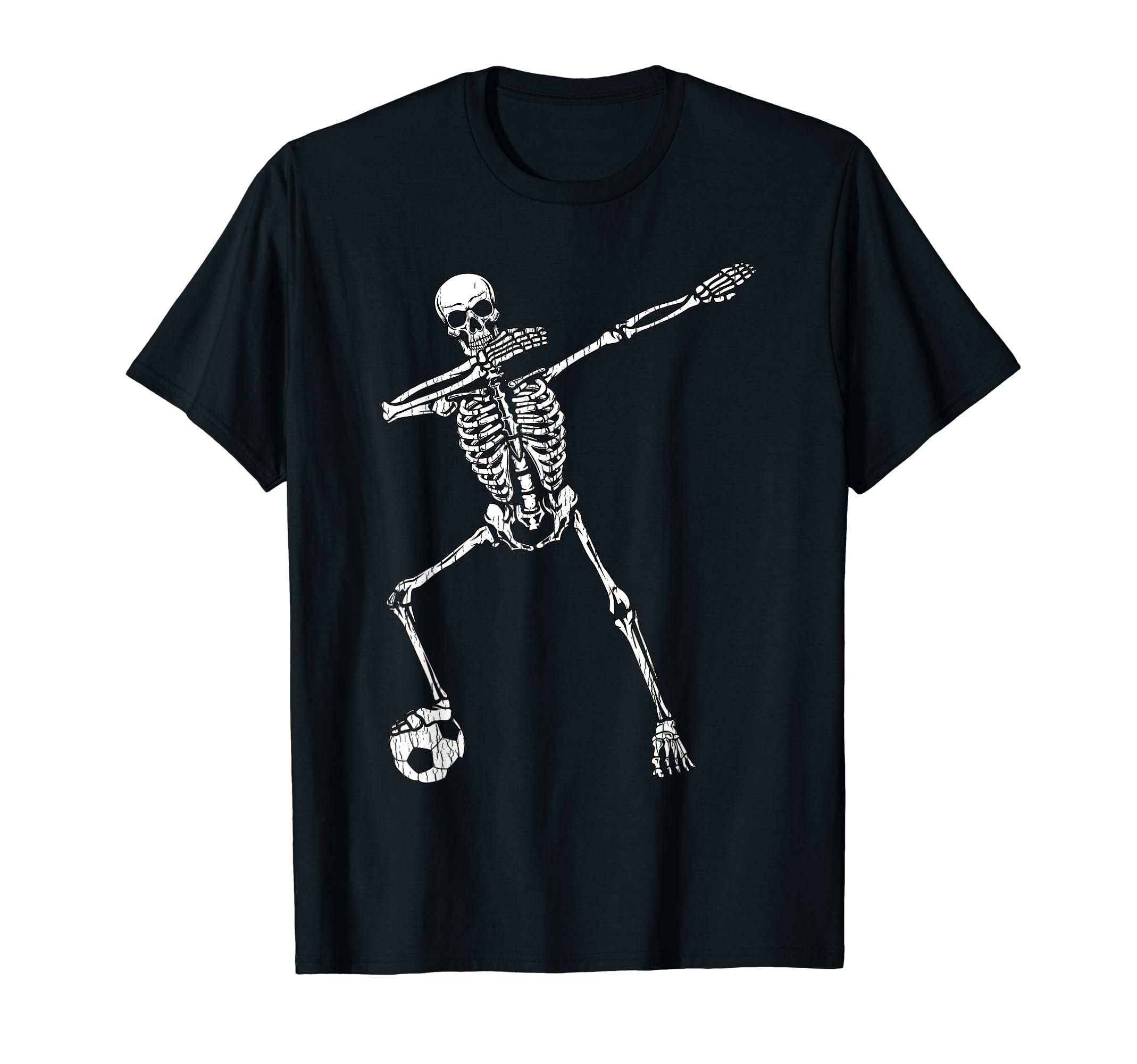 Dabbing Skeleton Football Soccer T-Shirt - Novelty Apparel Unisex - T-Shirt, Sweatshirt, Hoodie