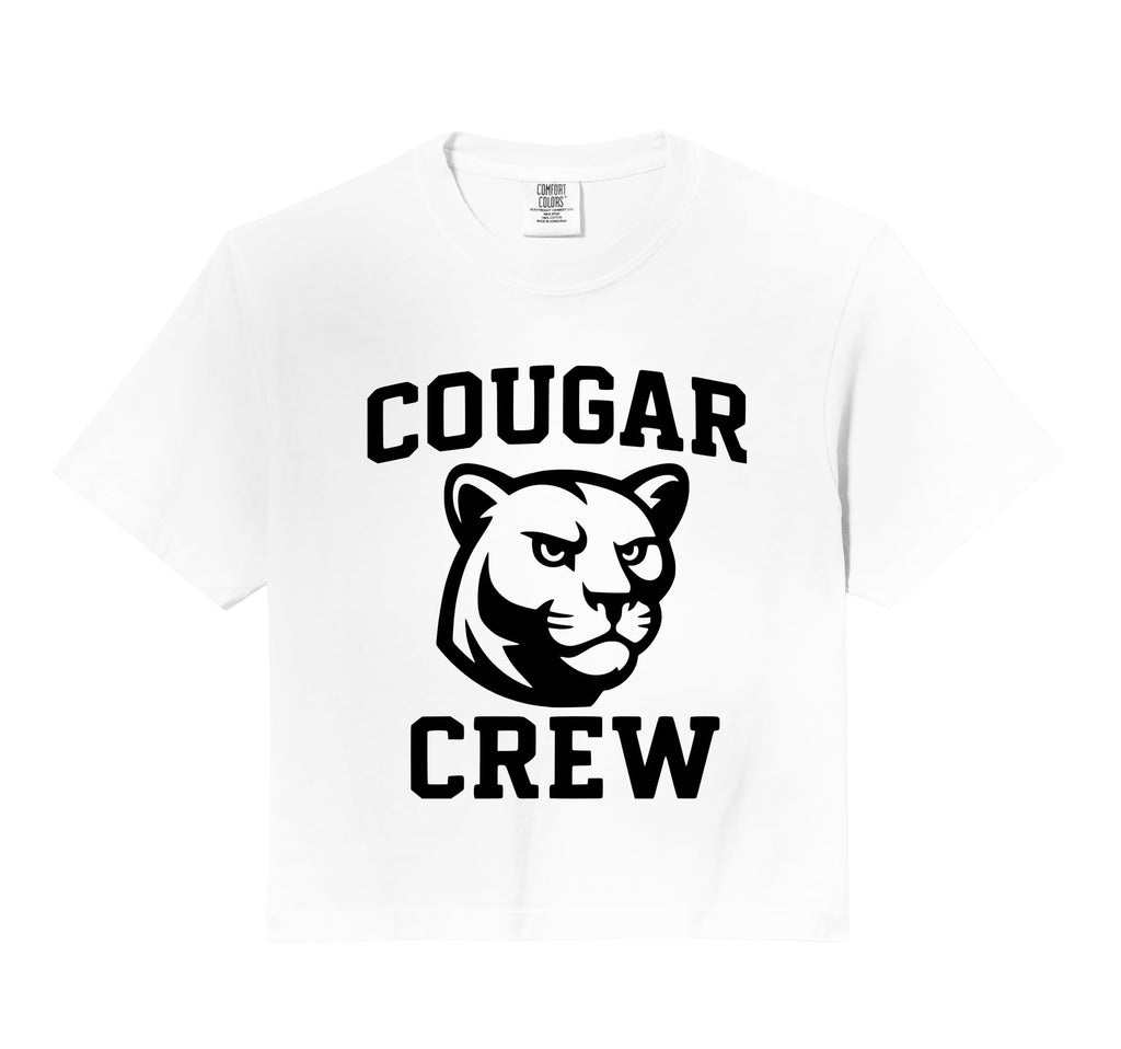 Cougar Crew Mascot Team Spirit School T-Shirt - Unique Graphic Unisex - T-Shirt, Sweatshirt, Hoodie