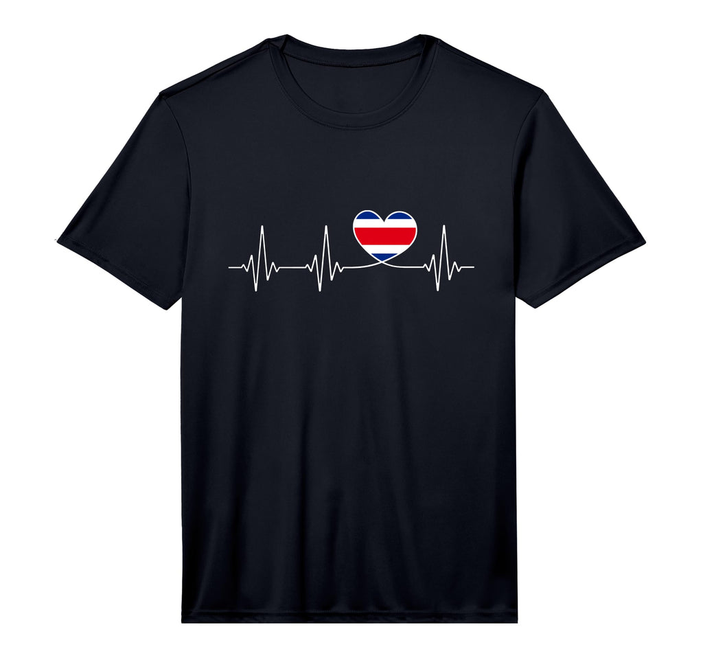 Costa Rica Love And Costa Rican Flag Heart T-Shirt - Graphic Print Unisex - T-Shirt, Sweatshirt, Hoodie