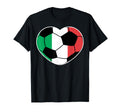 Italy Soccer Ball Heart Italian T-Shirt - Minimalist Print for Adults - T-Shirt, Sweatshirt, Hoodie