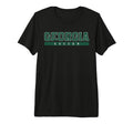 Georgia Soccer Green Text Tri Blend T-Shirt - Graphic Print Unisex - T-Shirt, Sweatshirt, Hoodie
