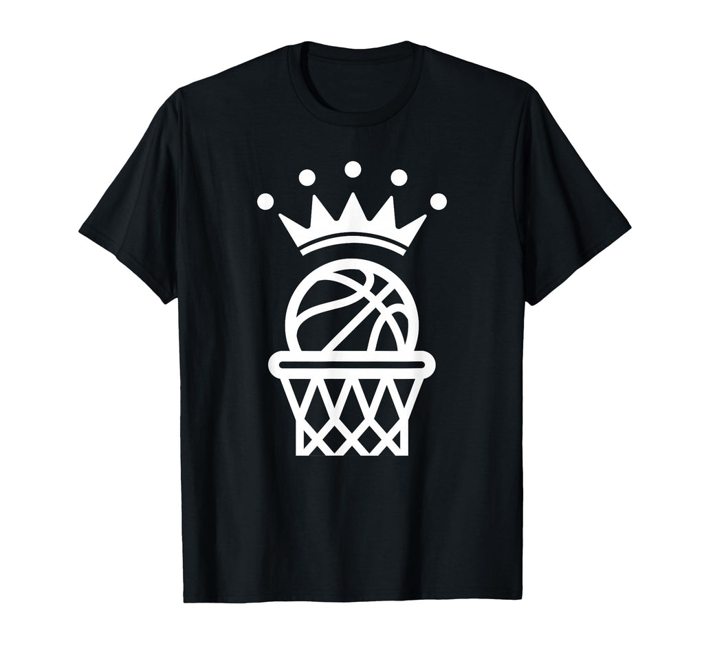 King Crown Basketball Player Funny T-Shirt - Minimalist Print for Adults - T-Shirt, Sweatshirt, Hoodie