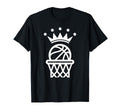 King Crown Basketball Player Funny T-Shirt - Minimalist Print for Adults - T-Shirt, Sweatshirt, Hoodie