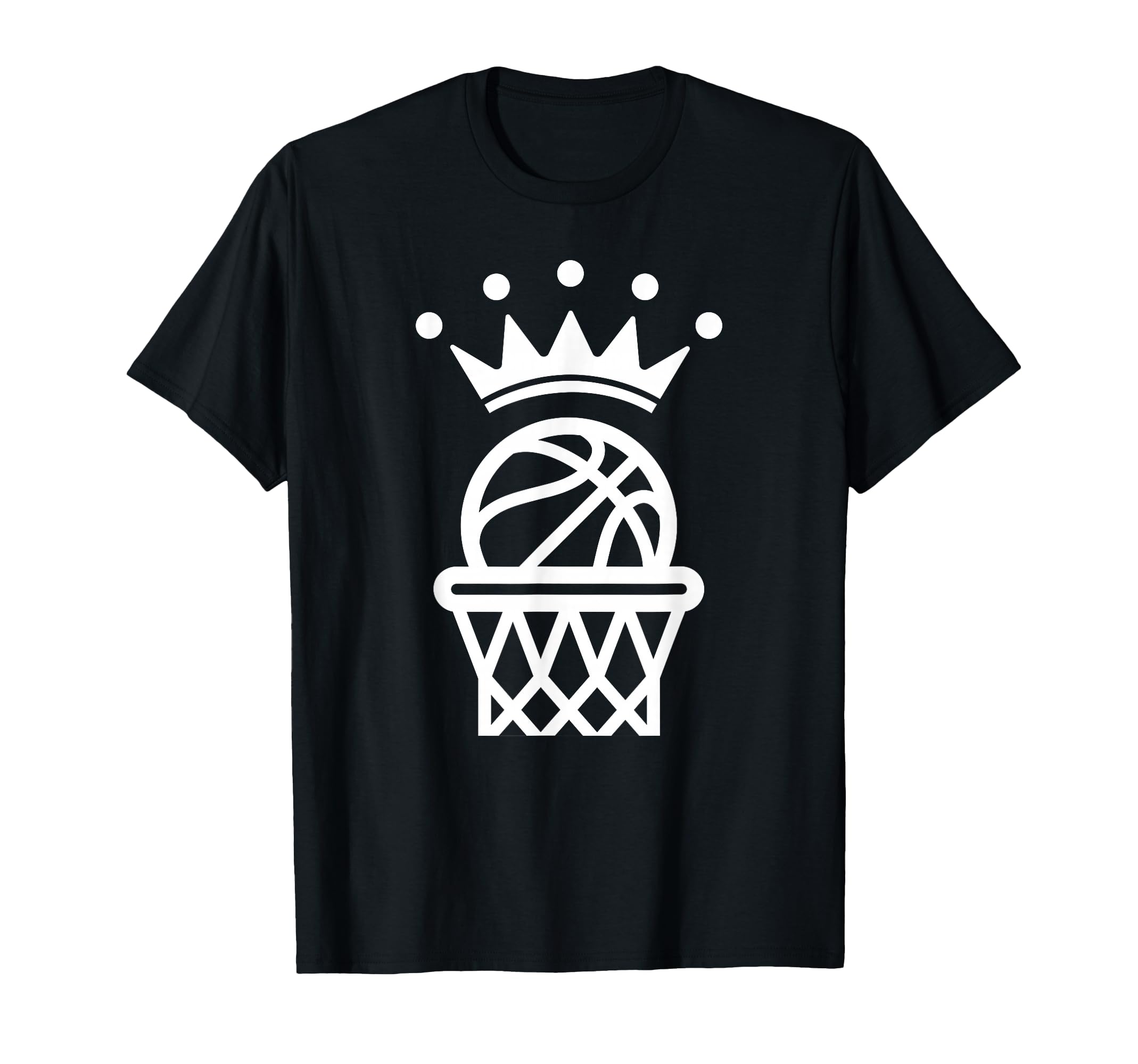 King Crown Basketball Player Funny T-Shirt - Minimalist Print for Adults - T-Shirt, Sweatshirt, Hoodie