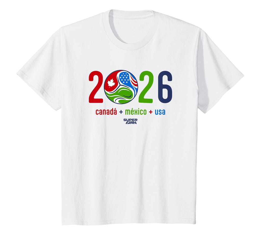 Superfan 2026 Canada Mexico Usa Soccer T-Shirt - Graphic Print Men Women - T-Shirt, Sweatshirt, Hoodie
