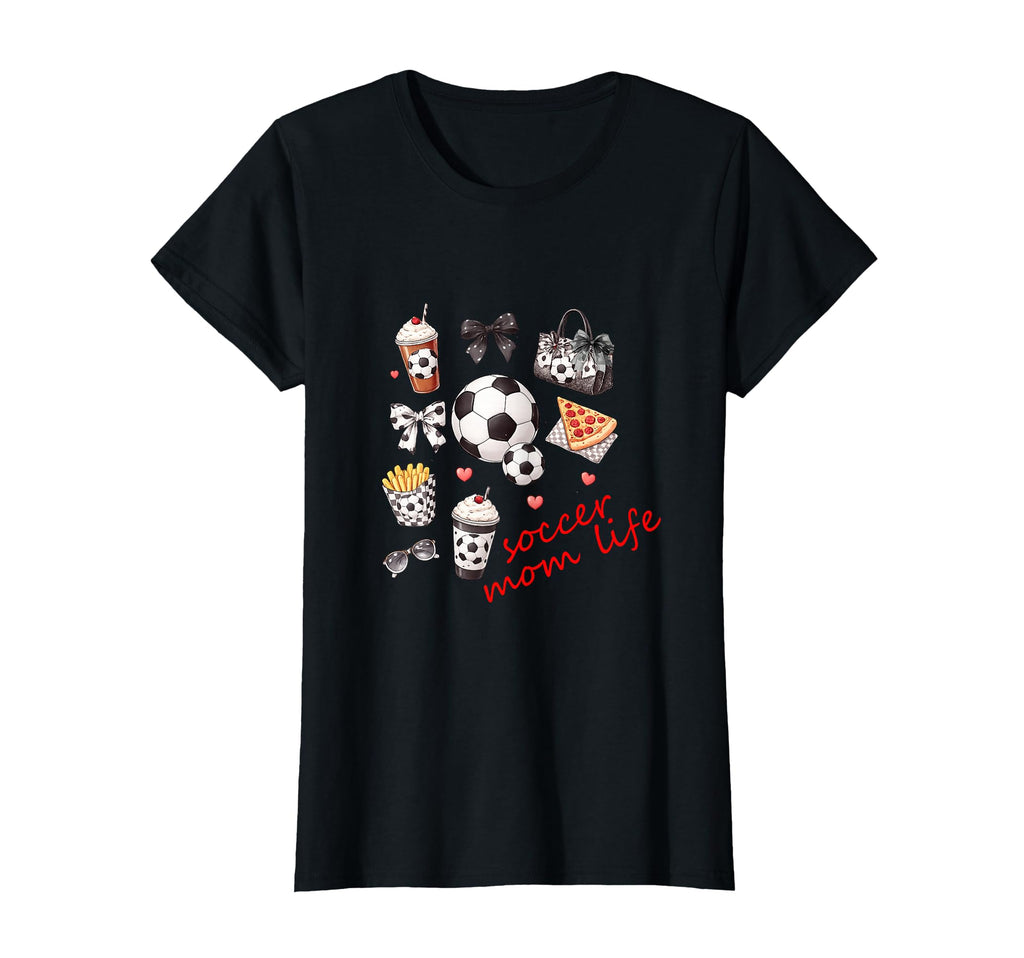 Soccer Mom Life Coquette Bow Soccer Mama T-Shirt - Unique Graphic Men Women - T-Shirt, Sweatshirt, Hoodie