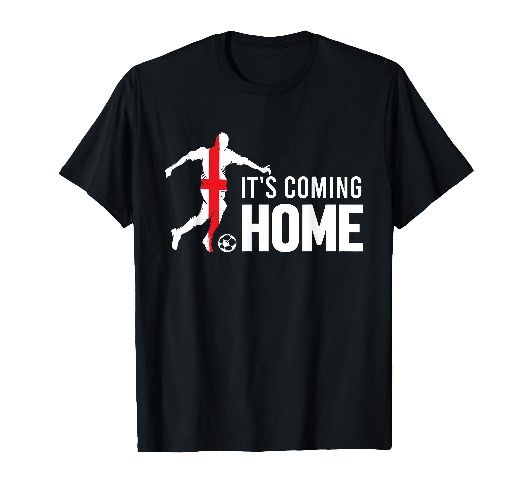 Football Player England Flag Coming Home T-Shirt - Minimalist Print Unisex - T-Shirt, Sweatshirt, Hoodie