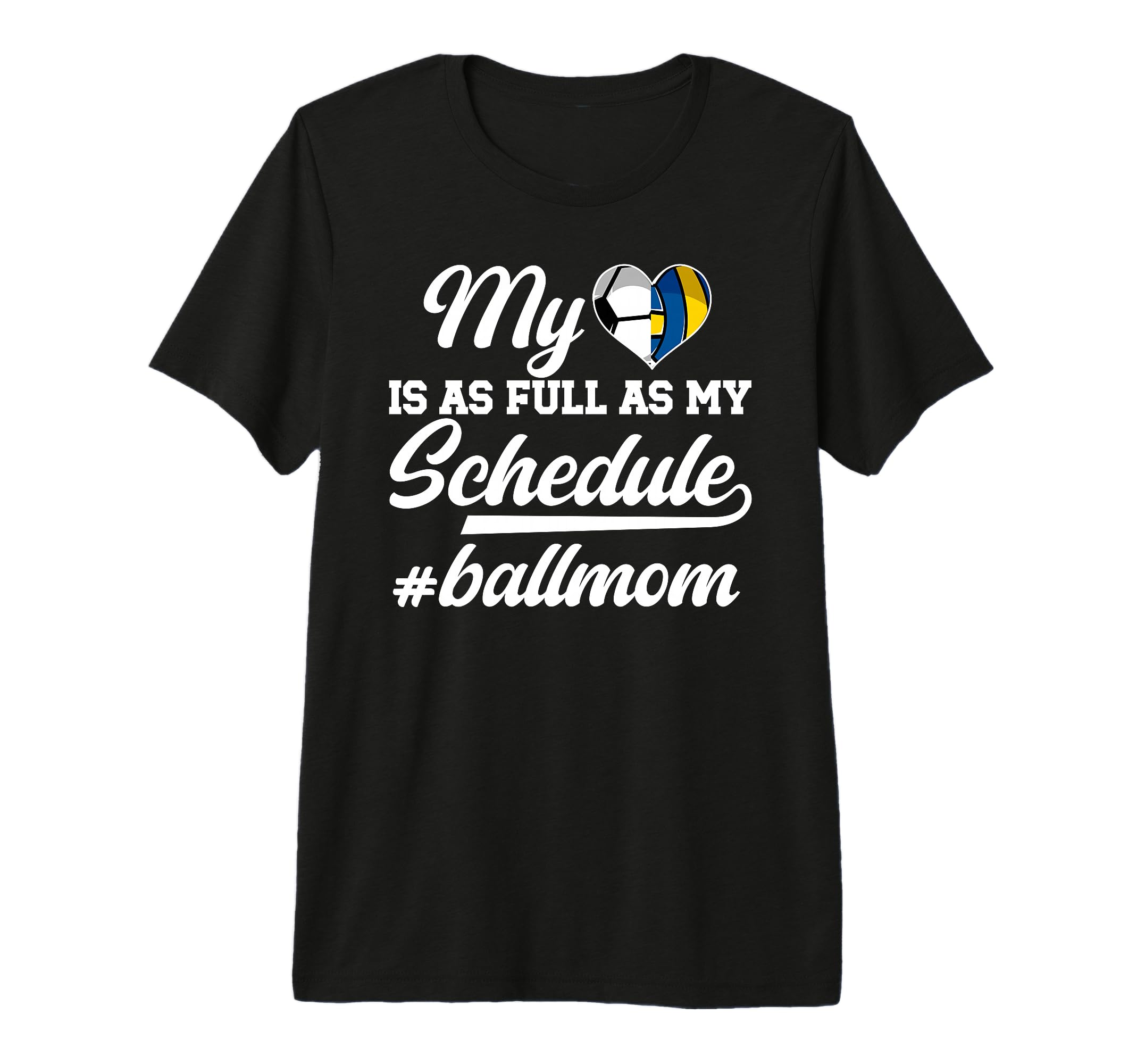 Ball Mom Proud Soccer Volleyball T-Shirt - Fun Novelty Design for Adults - T-Shirt, Sweatshirt, Hoodie