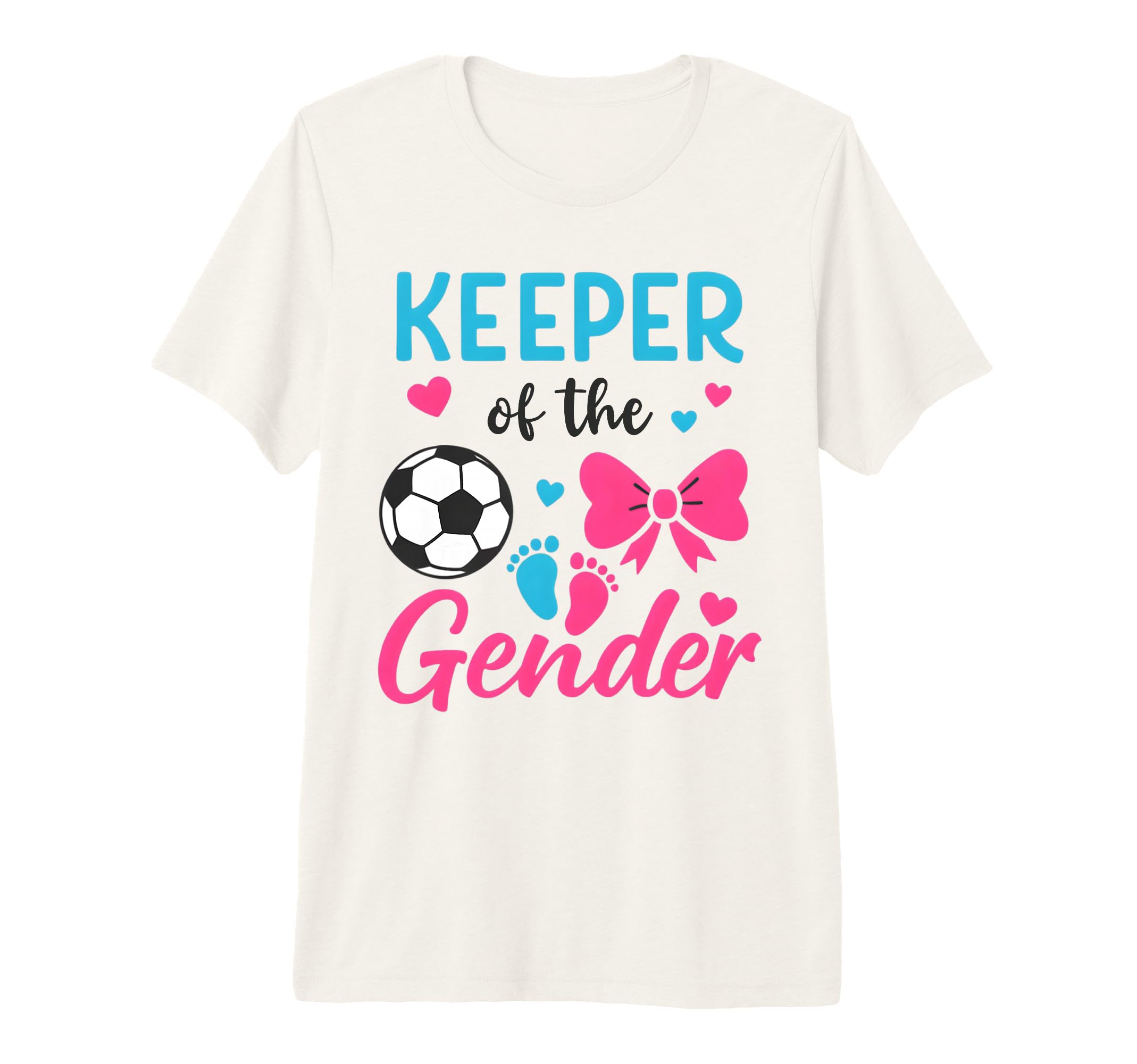 Keeper Gender Soccer Or Bows Funny T-Shirt - Trendy Graphic for Adults - T-Shirt, Sweatshirt, Hoodie