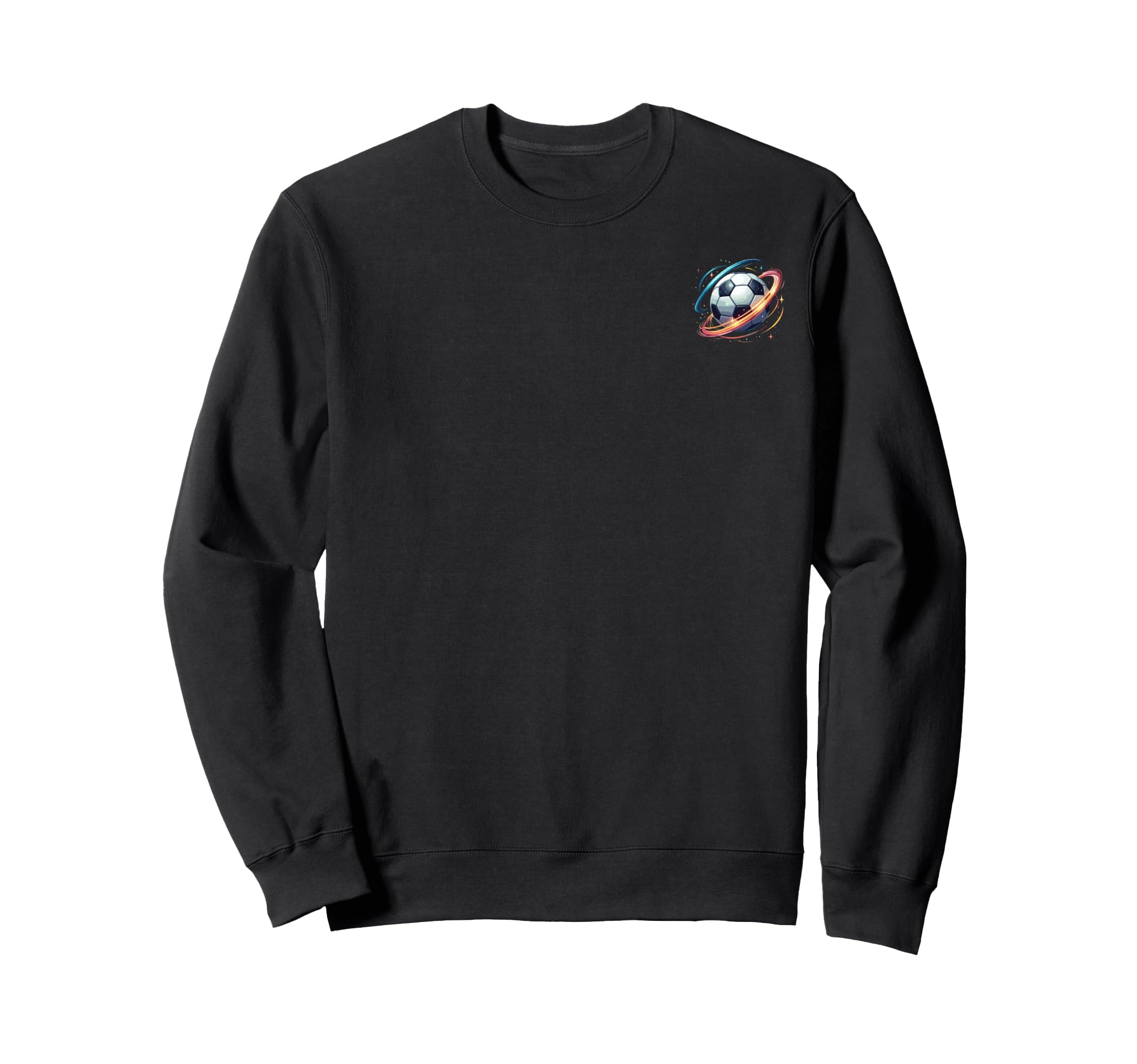 Soccer Ball Space Elements Soccer Sweatshirt - Minimalist Print for Adults - T-Shirt, Sweatshirt, Hoodie