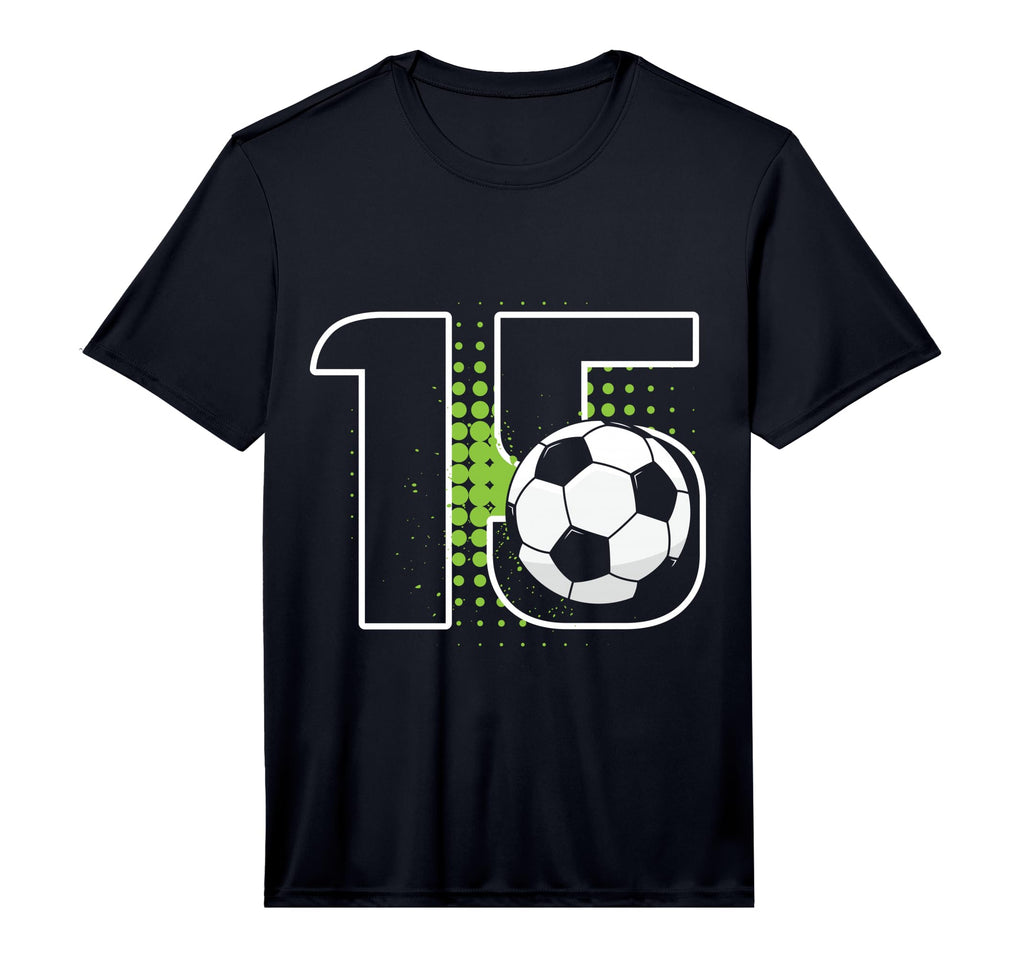 Mens 15Th Birthday Soccer Player T-Shirt - Custom Art Print for Adults - T-Shirt, Sweatshirt, Hoodie