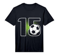 Mens 15Th Birthday Soccer Player T-Shirt - Custom Art Print for Adults - T-Shirt, Sweatshirt, Hoodie