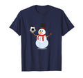 Sporty Snowman Soccer Lover T-Shirt - Casual Everyday Wear Unisex - T-Shirt, Sweatshirt, Hoodie