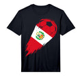 Soccer Player Pride Peru Performance T-Shirt - Custom Art Print Men Women - T-Shirt, Sweatshirt, Hoodie